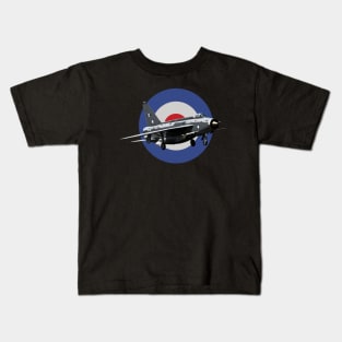 RAF English Electric Lightning Fighter Plane Kids T-Shirt